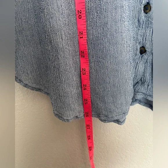 Free People Magic Breeze Button Up
Blue and White Stripe Oversized Flowy Top XS - Picture 9 of 9